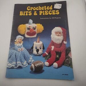 Crocheted Bits & Pieces Craft Book 23 Projects‎ Vintage Crochet Pattern